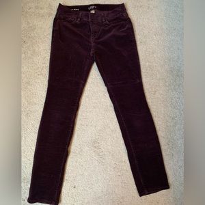 Loft modern skinny corduroys, size 4p